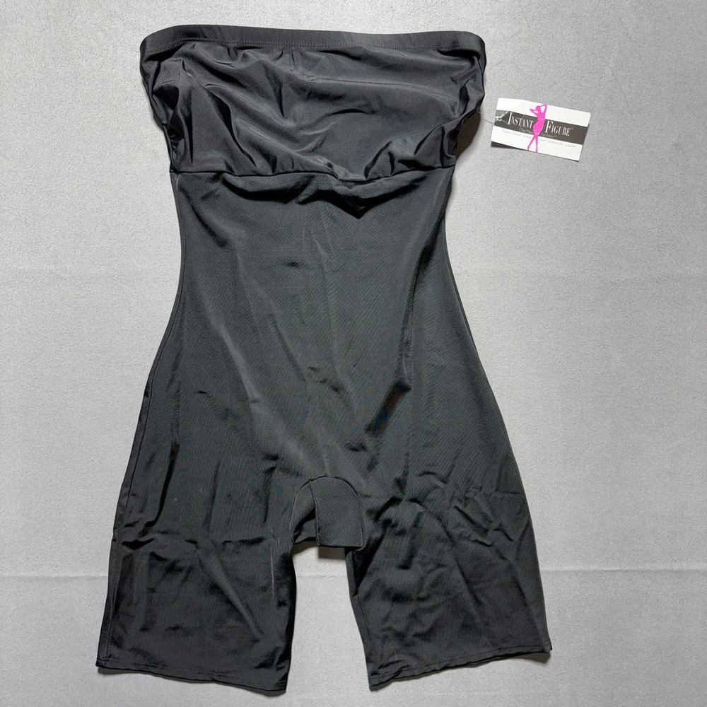 Instant Figure WBS011 Black Strapless Bandeau Bodyshorts Shapewear XL NWT